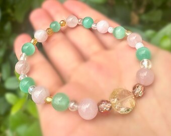 Cat’s Eye and Rose Quartz Bracelet