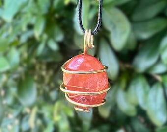 Carnelian Pendant Necklace