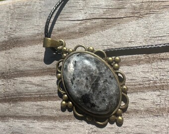 Labradorite Bezel Necklace