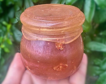 Pink Trinket Jar in Gold Foil