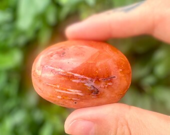 Carnelian Palm Stone