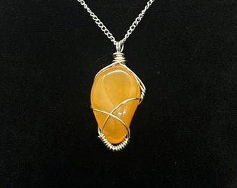 Carnelian Crystal Necklace