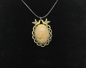 Picture Jasper Bezel Necklace