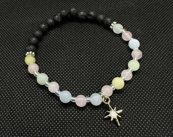 Rose Quartz & Morganite Bracelet
