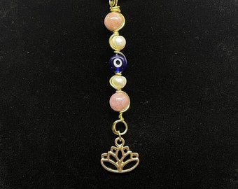 Evil Eye and Pearl Pendant