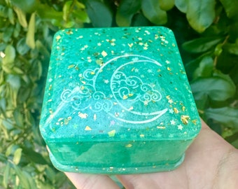 Teal Trinket Jar