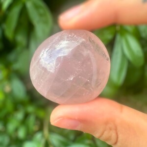 Rose Quartz Palm Stone, Pocket Crystal, Healing Crystal, Meditation Stone, Self Care Gift