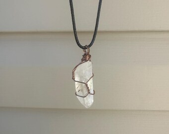 Clear Quartz Point Necklaces