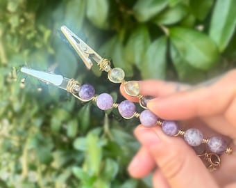 Lepidolite Card Clip