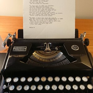 Custom typewriter poetry / Hand-typed poetry / Typewriter art / Custom quote / Personalized poem image 2