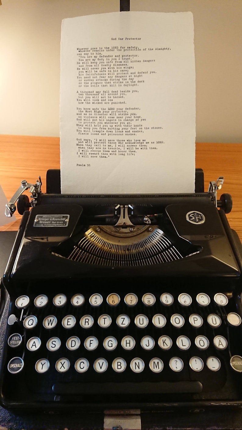 Custom typewriter poetry / Hand-typed poetry / Typewriter art / Custom quote / Personalized poem image 2