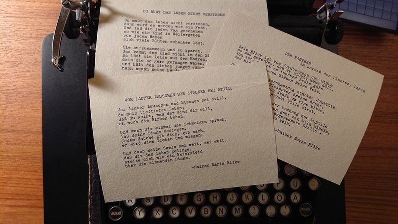 Custom typewriter poetry / Hand-typed poetry / Typewriter art / Custom quote / Personalized poem image 5