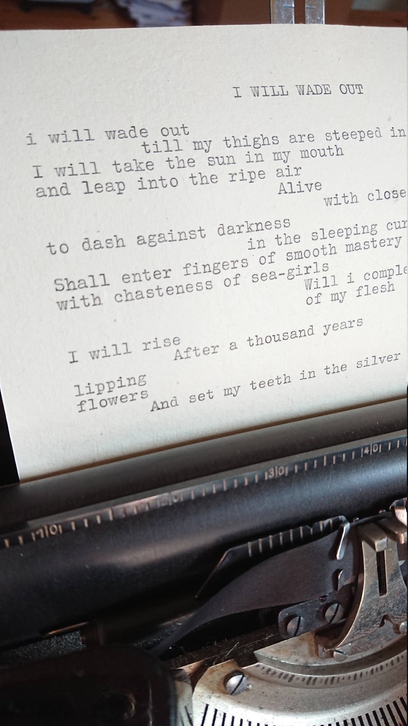 Custom typewriter poetry / Hand-typed poetry / Typewriter art / Custom quote / Personalized poem image 7