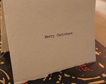 Minimalist hand-typed Christmas and holiday cards/Typewriter Christmas cards