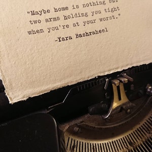 Custom typewriter poetry / Hand-typed poetry / Typewriter art / Custom quote / Personalized poem image 4