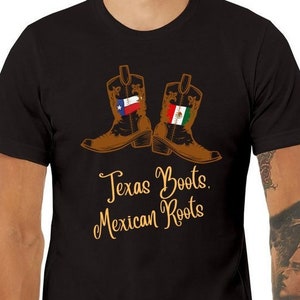 Texas Roots Mexican Boots Texas and Mexican Roots Unisex Jersey Tee Unisex Jersey Tee