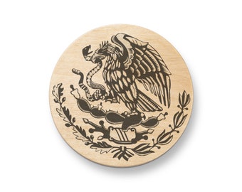 Mexican Eagle Shield Mexico Flag Aguila Mexicana Wooden Bottle Opener