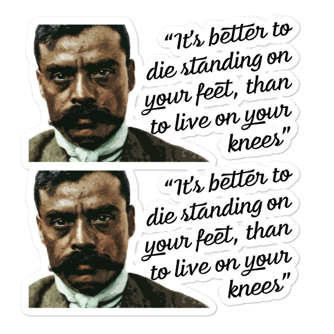 Emiliano Zapata Inspirational Quote Regarding Liberty Bubblefree