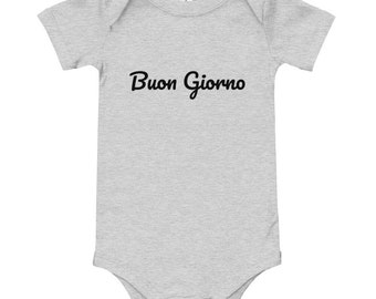 Buon Giorno Italian Baby One Piece Bodysuit