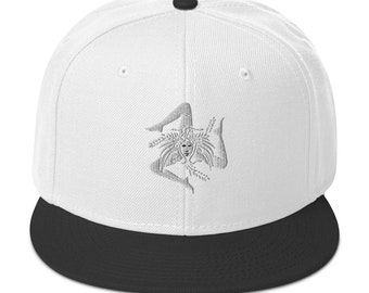 White on White Trinacria Cap