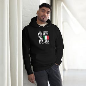 Funny PerfecItalian Flag ITALIA - I Love Italy Premium Hoodie