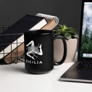 Sicilian Heritage Sicilian Pride - Sicilia - Sicilian Flag Trinacria 15oz Mug