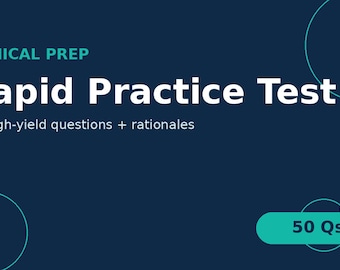 Repaso rápido para el NCLEX 2026 / Preguntas de práctica de alto rendimiento, apuntes intensivos y explicaciones (PDF)