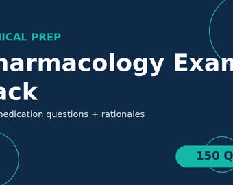 NCLEX Pharmacology Study Guide 2026 | Pharm Practice Questions with Rationales, Medication Cheat Sheets PDF