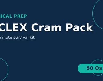 NCLEX Cram Notes 2026 | Last Minute Rapid Review, High Yield Cheat Sheets & Practice Questions PDF