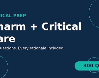 Critical Care NCLEX Study Guide 2026 | Pharm & ICU Practice Questions with Rationales