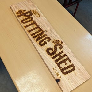 Custom Laser engraved wooden signs