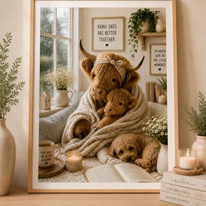 highland-cow-calf-and-dog-print-cosy-farmhouse-wall-art-neutral