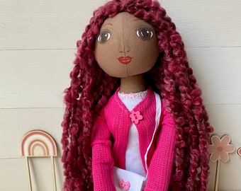 Handmade doll, decoration toy, Birthday gift, Christmas gift, decor, rag doll, gift for girl