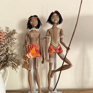 Handmade aboriginal dolls top