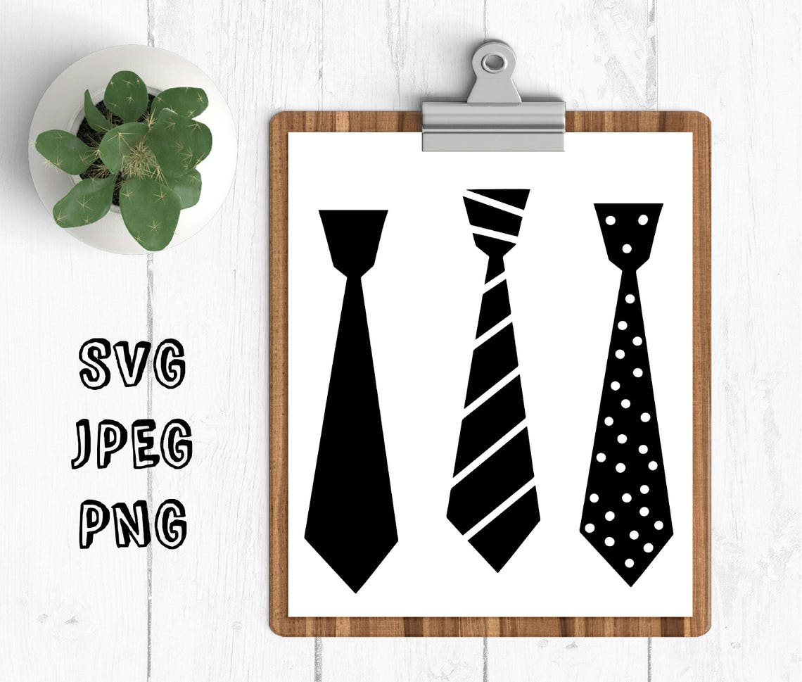 Neck tie svg neck tie clip art neck tie cut file for circut Etsy