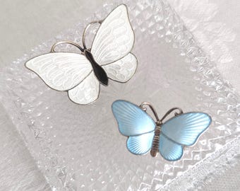 Vintage Lovely Scandinavian Butterfly Brooch Pin -- Your Choice!