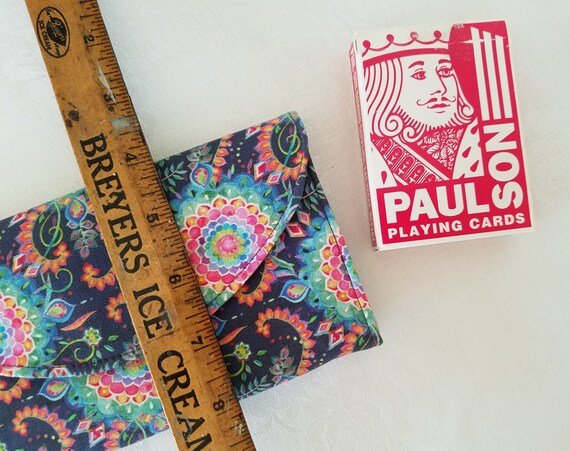 Groovy Handmade Cotton Wallet, New/Unused Old Sto… - image 8