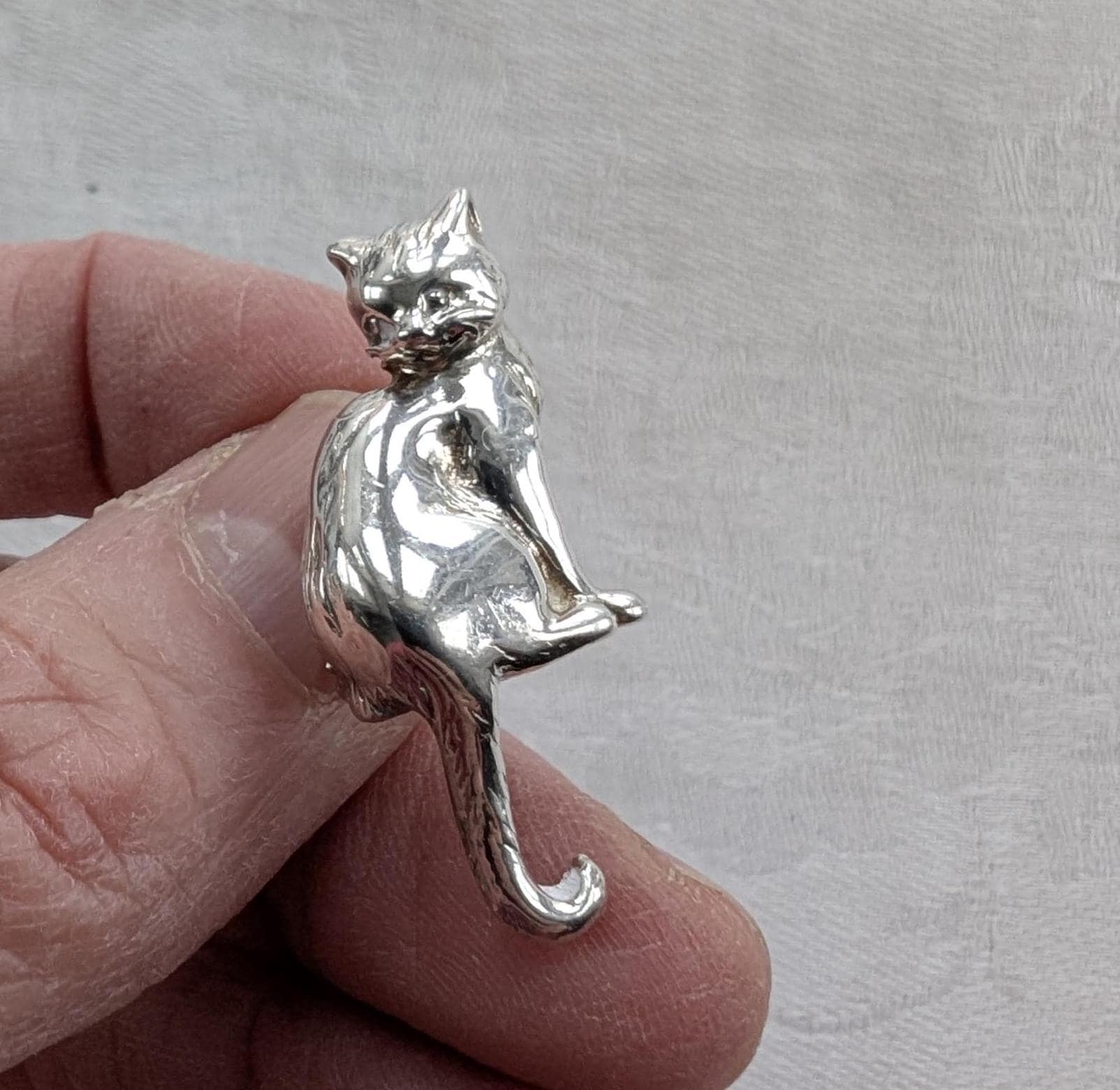 925 MFA ねこ ブローチ Yahoo!オークション - 〈珍品〉アクセサリー MFA ブローチ 猫