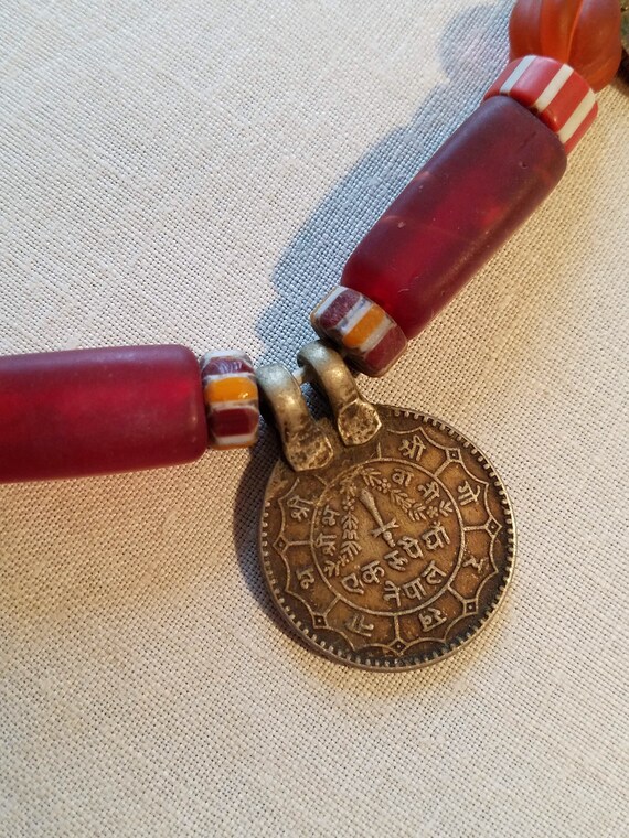 Fantastic Vintage Ethnic Necklace — Tibetan or Ne… - image 4
