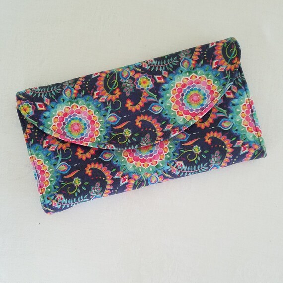Groovy Handmade Cotton Wallet, New/Unused Old Sto… - image 2