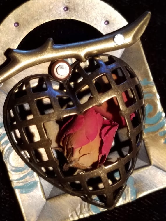 My Caged Heart Pin Brooch — Unique! - image 2