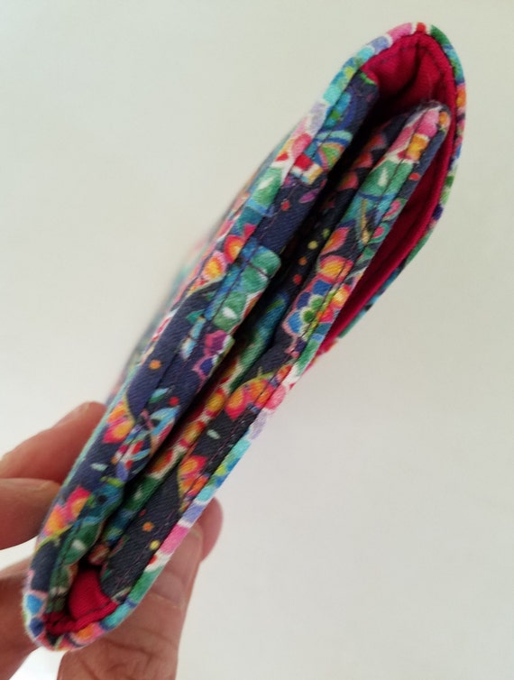 Groovy Handmade Cotton Wallet, New/Unused Old Sto… - image 6