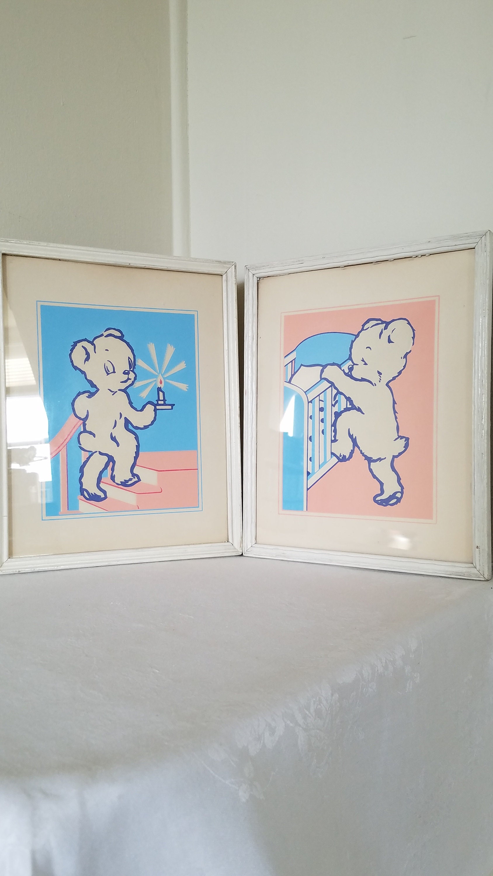 Vintage Magic Picture Glow in the Dark Framed Pictures