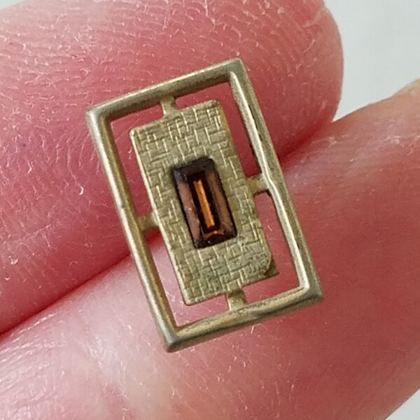 Vintage Art Deco Style Geometric Hickok Tie Tack, Pin