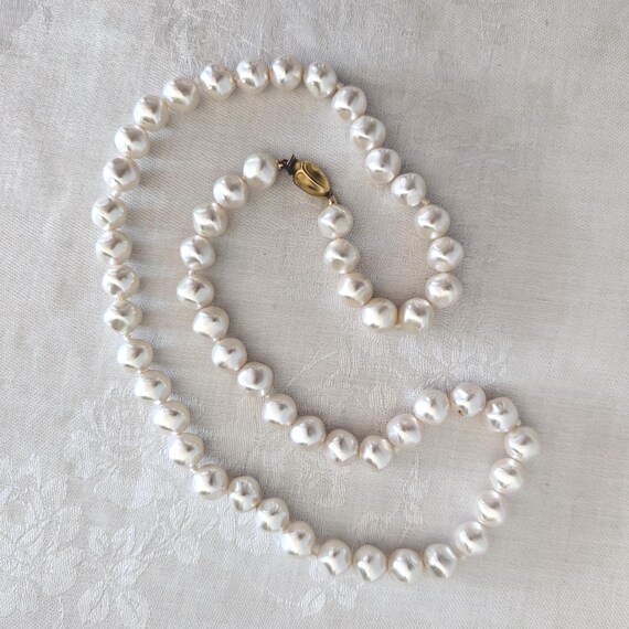 Vintage Signed Richelieu Chunky Faux Pearls with … - image 7