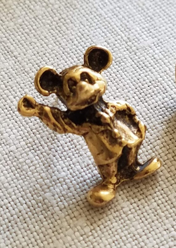 Vintage Mickey Mouse Tie Tack, Lapel Pin, Pin, Wa… - image 2