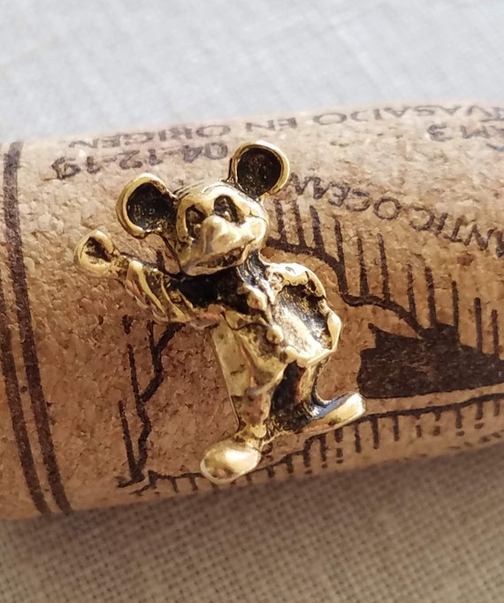 Vintage Mickey Mouse Tie Tack, Lapel Pin, Pin, Wa… - image 4