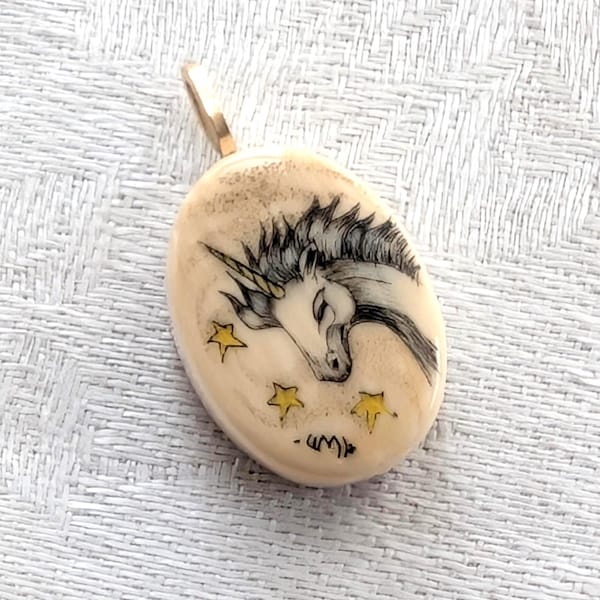 Vintage Unicorn Pendant -- One of a Kind!