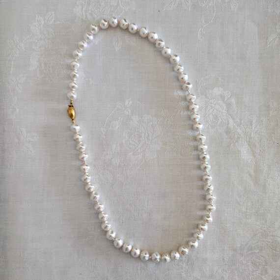 Vintage Signed Richelieu Chunky Faux Pearls with … - image 2