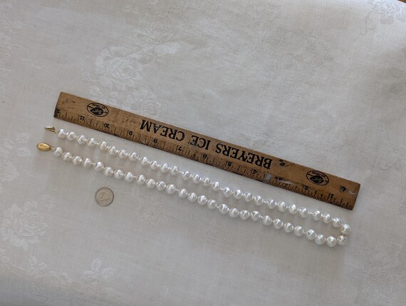 Vintage Signed Richelieu Chunky Faux Pearls with … - image 6